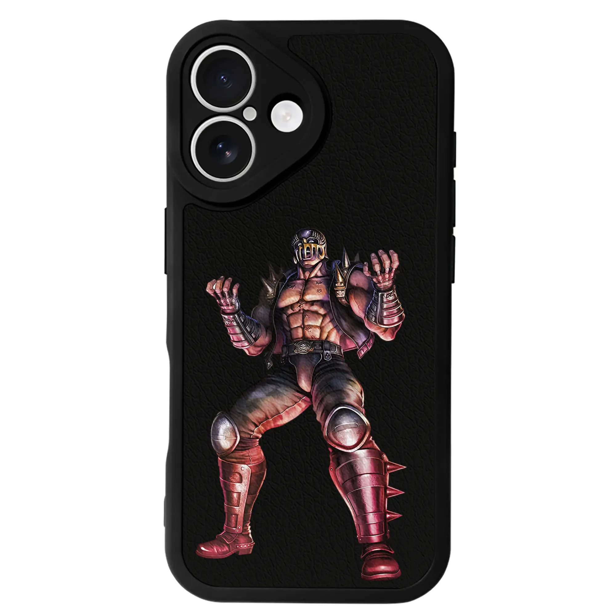 北斗の拳 グッズ,ジャギ - IPhone 16シリーズ対応 ・ シリコンスマホケース ・ レザー調 ・ 高精度フィット ・ 耐衝撃 ・ ワイヤレス充電対応 ・ 精密カット